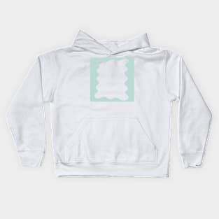 Abstract Squiggle Frame in mint green Kids Hoodie